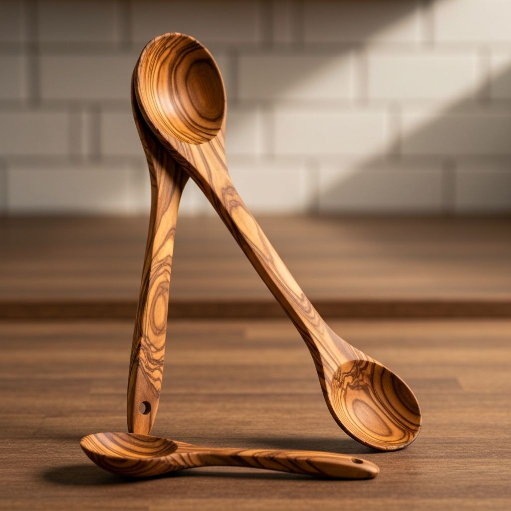 Olivewood Spoon Set - 2-piece set handcrafted in Italy